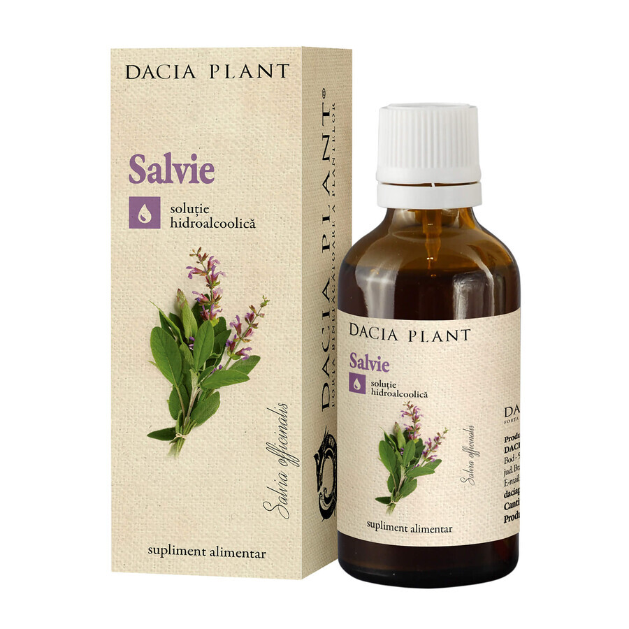 Teinture de sauge, 50 ml, Plante de Dacia