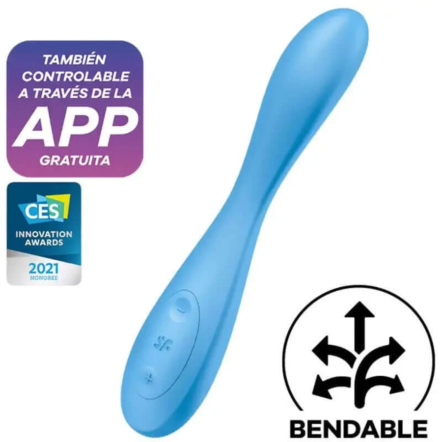 Satisfyer Connect G-Spot Flex 4+ Multi Vibrator App - Blau