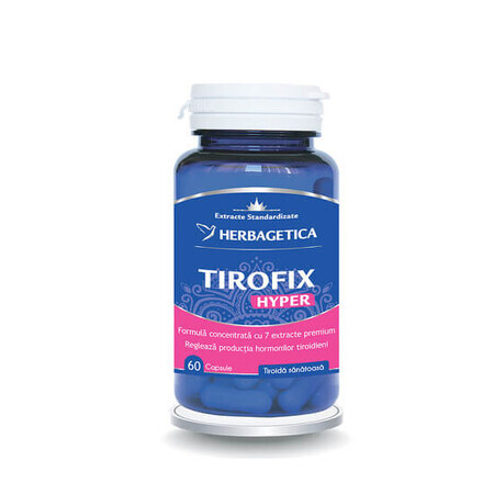 Tirofix Hyper, 60 capsules, Herbagetica