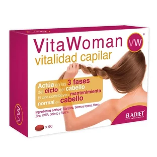 Eladiet Vitawoman Vitalitatea părului, 60 capsule
