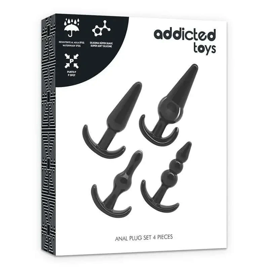 Zestaw 4 zatyczek analnych Addicted Toys: ceny i cechy