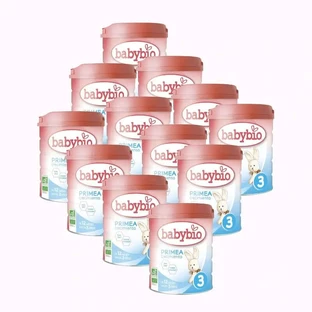 Babybio Primea 3 Koemelk Groei 12-36 Maanden, pak 12 x 800 gr.