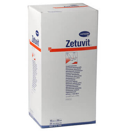 Absorberende onderleggers - Zetuvit (413702) , 10x20 cm, 25 stuks, Hartmann