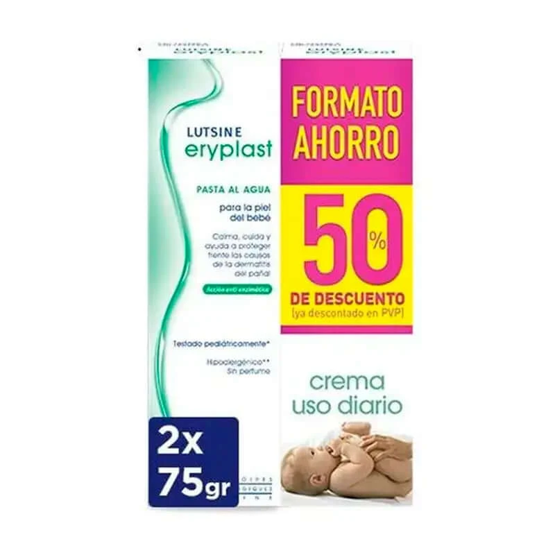 Eryplast Lutsine E45 Luiercrème op waterbasis, pak 2 x 75 g
