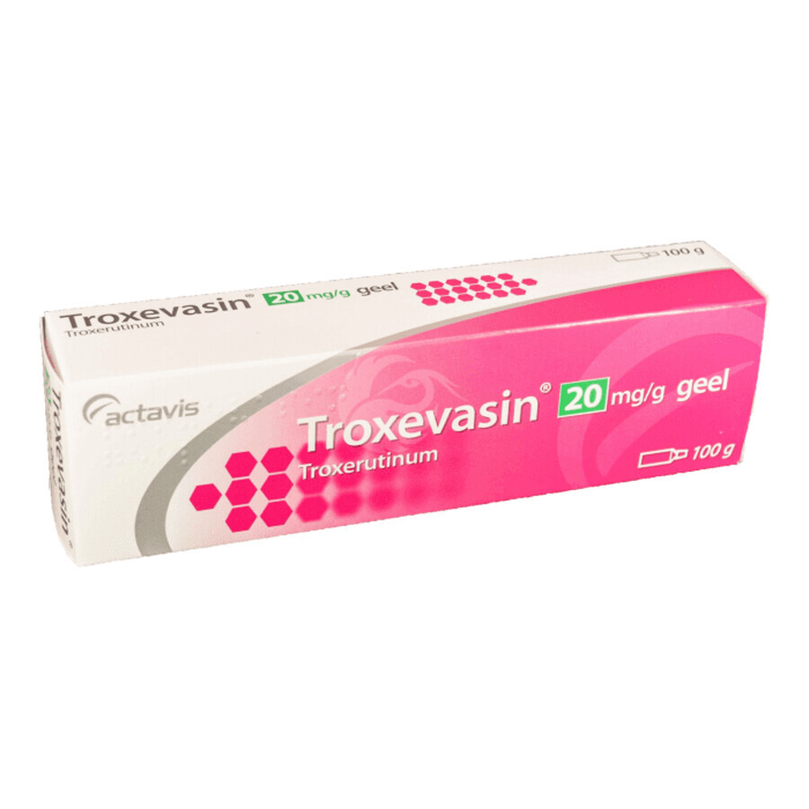 Troxevasinegel 20mg/g, 100 g, Actavis