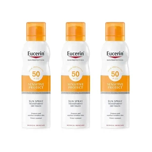 Eucerin Spray przeciwsłoneczny Transparent Dry Touch Spf50+, 3X200 Ml