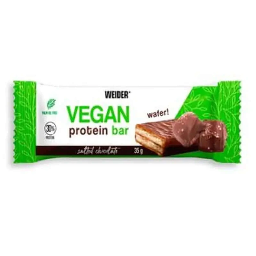 Weider Vegan Protein Wafer Bar Salted Chocolate 12Ud