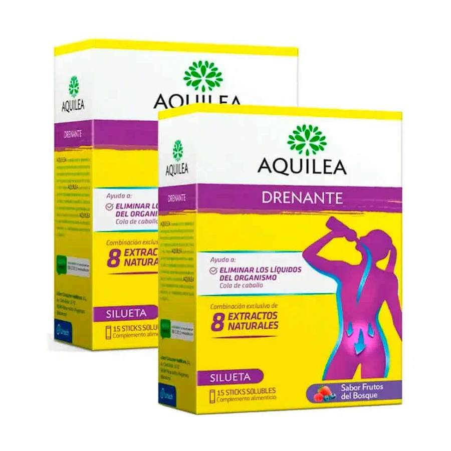 Aquilea Drainage Bos Vruchtensmaak, pak 2 x 15 Sticks