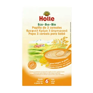 Holle Bio Tre Cereali Cereali integrali, Da 6 mesi 250 gr
