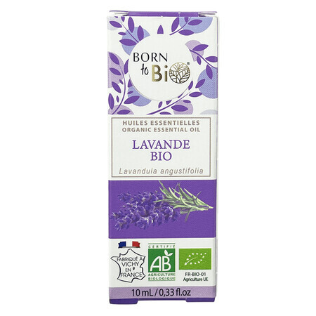 Huile essentielle de lavande biologique, 10 ml, Born to Bio