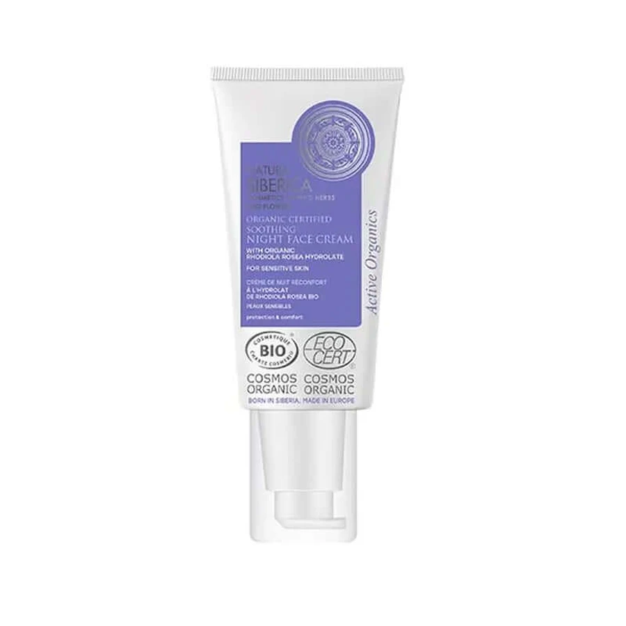 Natura Siberica Ns Gezichtsbehandelingen Nieuwe Kalmerende Nacht Gezichtscrème Gevoelige Huid Na, 50 ml