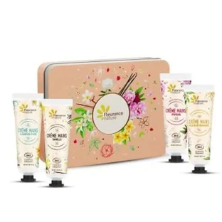Fleurance Nature Crema mani alla pesca Quartet Chest 4 pezzi.