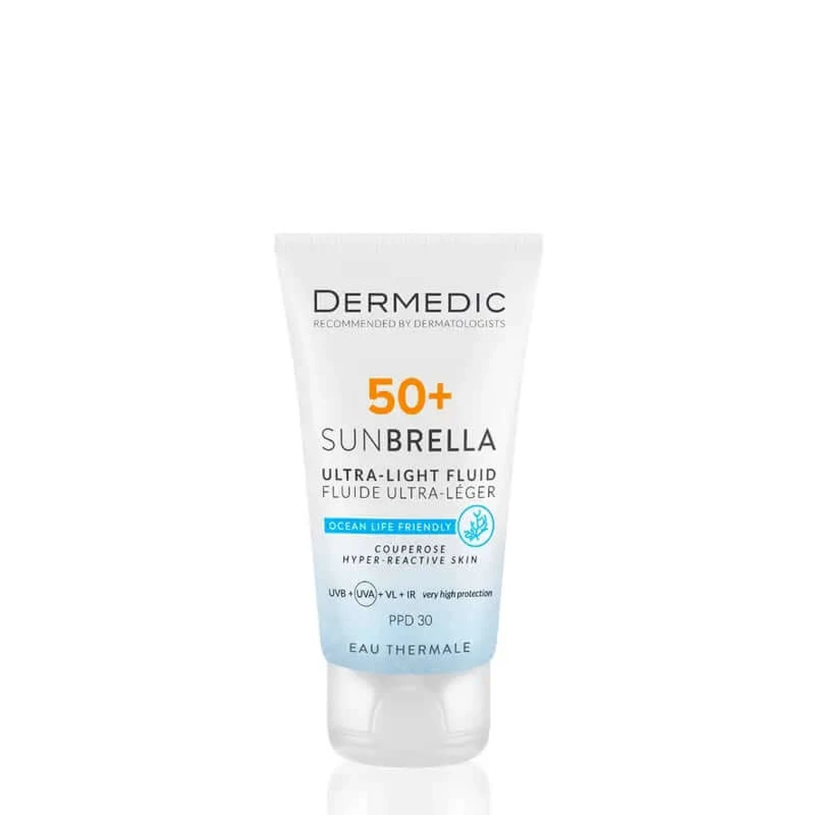 Dermedic Sunbrella Ultralight Fluid Spf 50+ Cuperose und Hyperreaktive Haut, 40 ml