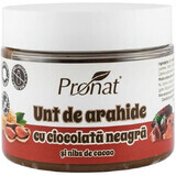 Unt de arahide cu ciocolata neagra si nibs de cacao, 300g, Pronat