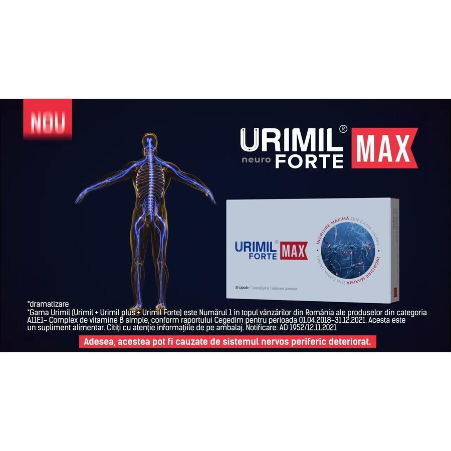 Urimil Forte Max, 30 gélules, Plantapol