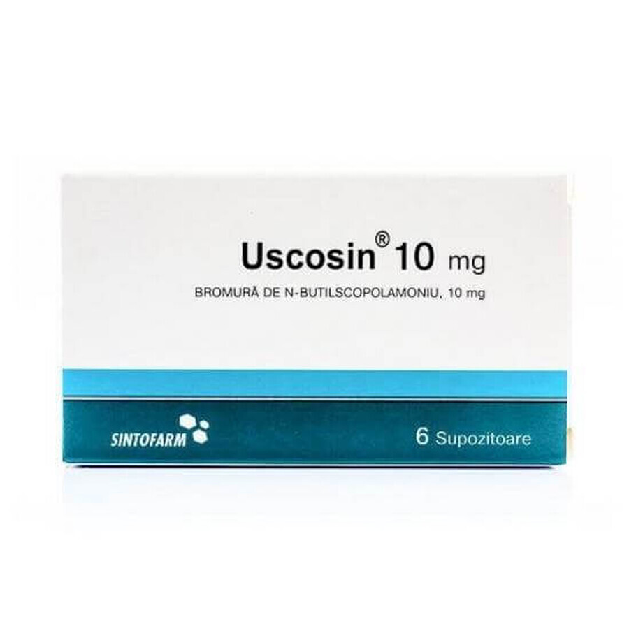 Uscosin, 6 suppositories, Sintofarm