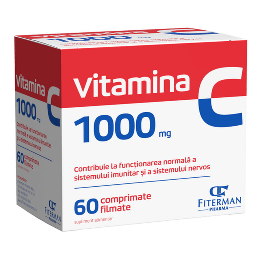 Vitamina C 1000 mg, 60 compresse rivestite con film, Fiterman