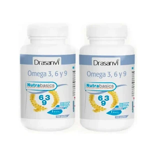 Drasanvi Omega 3-6-9 1000Mg Nutrabasicos Pot, 2X100 perełek