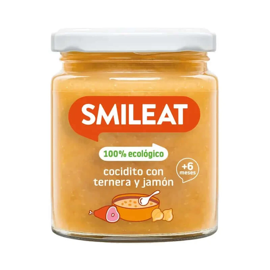 Smileat Tocăniță de vită și șuncă borcan , 230 grame