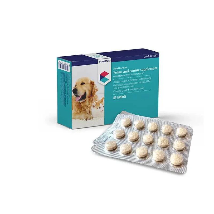 Covetrus Nutricarevet Gewrichtssupplement voor honden en katten, 45Cpd