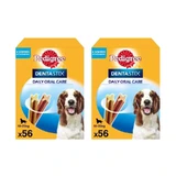 Dentastix Pedigree Medium Pack, 2X56Stück.