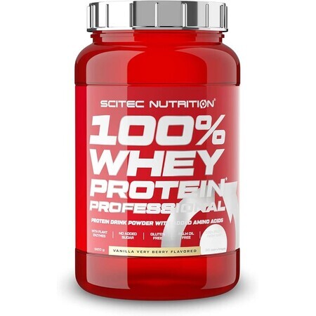 Whey Protein Professional Vanilla Very Berry, 920 grammes, Scitec Nutrition