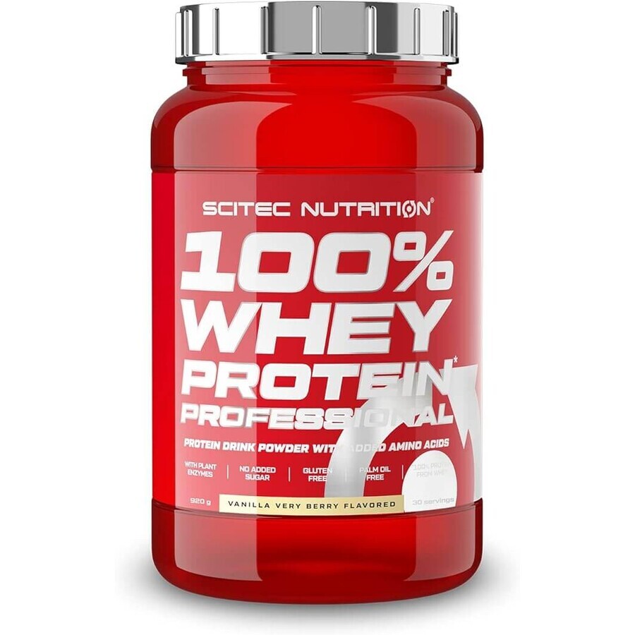 Whey Protein Professional Vanilla Very Berry, 920 Gramm, Scitec Nutrition