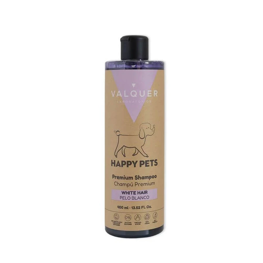Valquer Pets Laboratories Premium Shampoo Capelli Bianchi, 400 ml