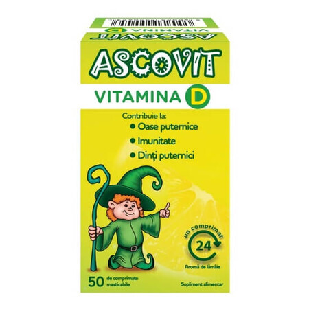 Ascovit Vitamin D, 50 tablets, Perrigo