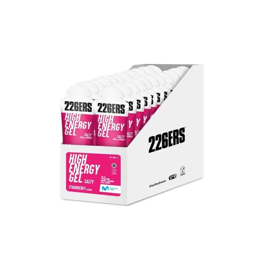 226Ers High Energy Gel Energie-Gel Erdbeere salzig, 24x76 g