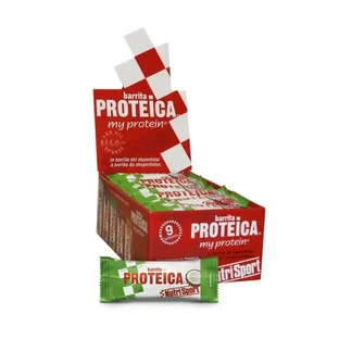 Scatola di proteine al cocco Nutrisport , 24 barrette