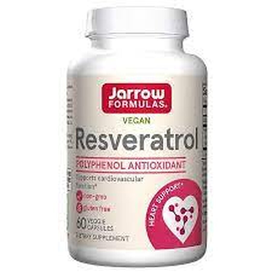 Resveratrol Jarrow Formulas, 100 mg, 60 vegetarian capsules, Secom