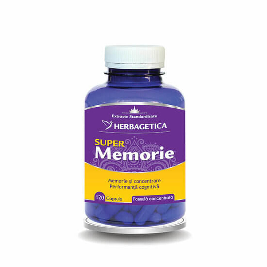 Super memory, 120 capsules, Herbagetica