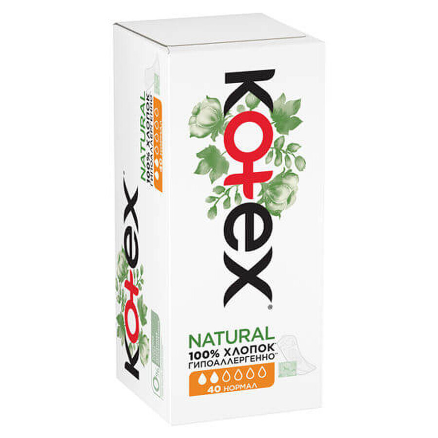 Maandverband voor dagelijks gebruik, Naturel, 40 stuks, Kotex