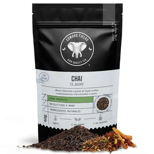 Edward Fields Thee Zwarte Thee Chai Latte Biologische Bulk 30 Kopjes , 60 gram