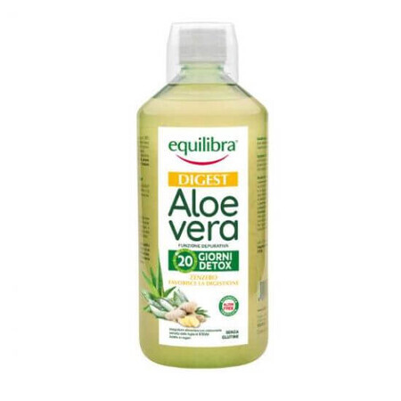 Aloe Vera and ginger extract drink, 1 liter, Equilibra