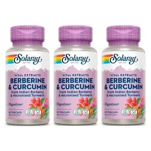 Solaray Berberine & Curcumine Pakket 3 x 60 Capsules