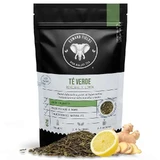 Edward Fields Thee Biologische Groene Thee in Bulk met Gember en Citroen 30 Kopjes, 60 gr.