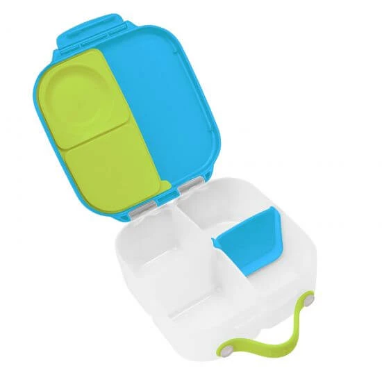 Gecompartimenteerde mini LunchBox, 1 l, Blauw + Groen, BBOX