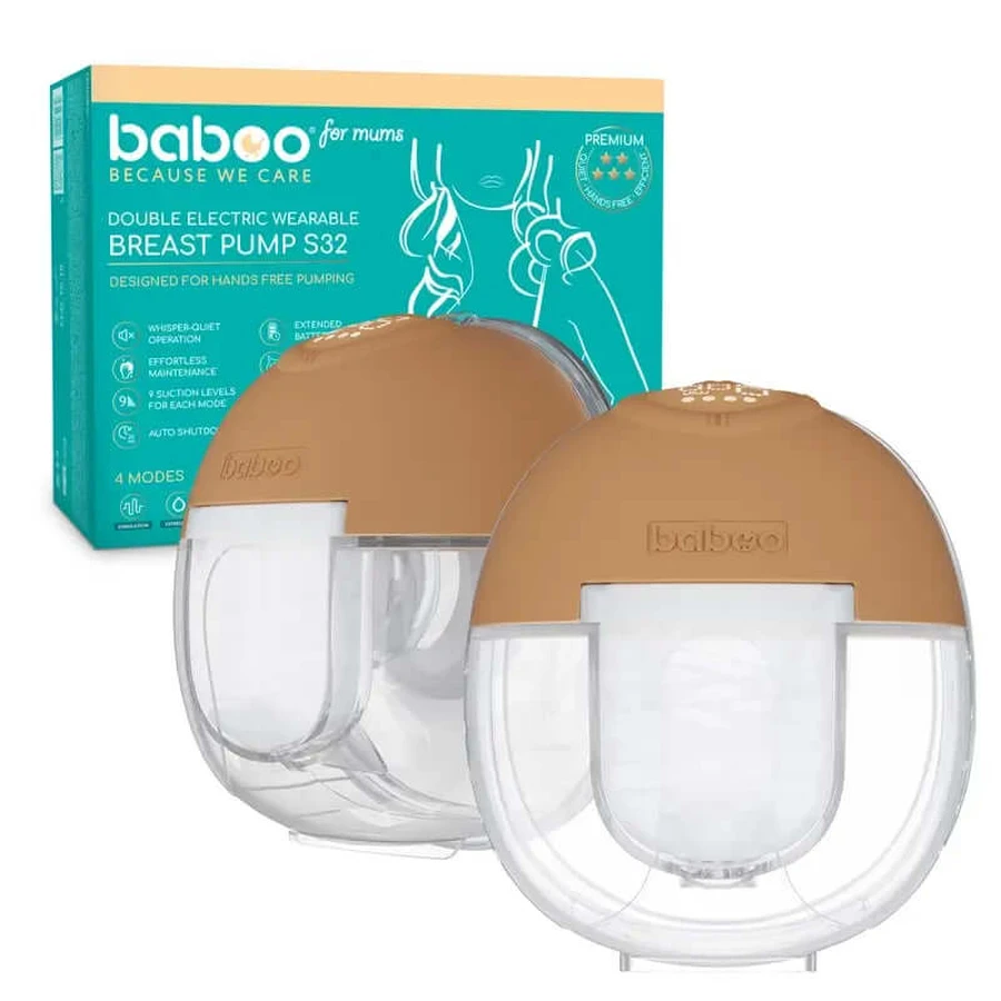 Baboo Elektrische Borstkolf Draagbaar Hands-Free Dubbel, 2 stuks