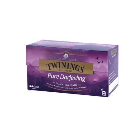 Pure Darjeeling zwarte thee, 25 builtjes, Twinings