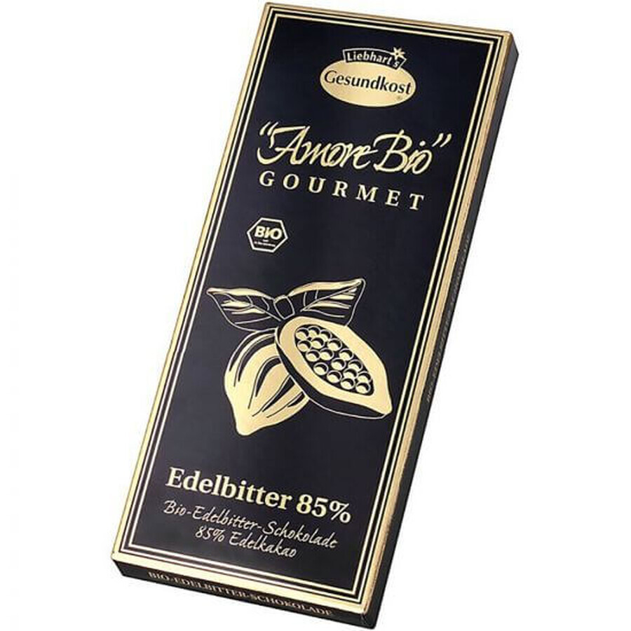 Dark Chocolate 85% Love Organic, 100 g, Liebhart`s