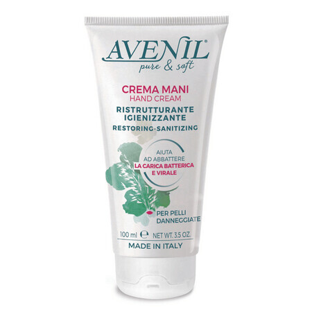 Crema de maini restructuranta si igienizanta, 100 ml, Avenil