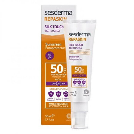 Sesderma Repaskin zonbeschermingscrème met SPF 50 Facial Silk Touch, 50 ml