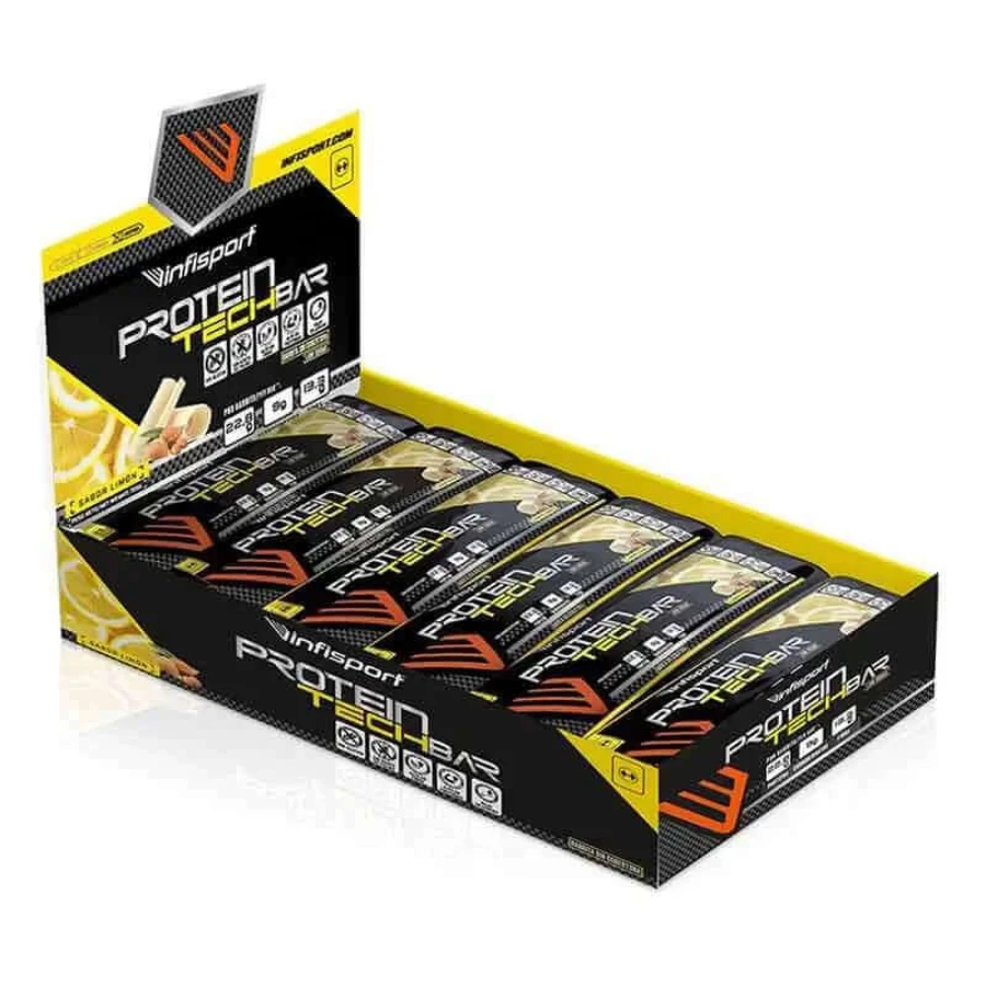 Infisport Eiwit Tech Reep Citroen Doos 12 stuks x 60 gram