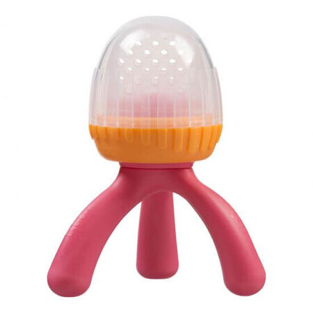 Dispositif d'alimentation en silicone, +6 mois, Rose + Orange, BBOX