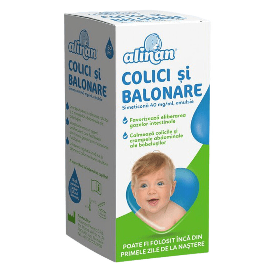 Colic and bloating emulsion Alinan, 50 ml, Fiterman Pharma