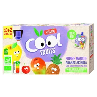 Vitabio Cool Fruits Appel & Peer 90 Gr, 12 stuks