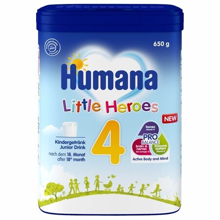 Little Heroes 4 Probalance lait maternisé, 650 g, +18 mois, Humana