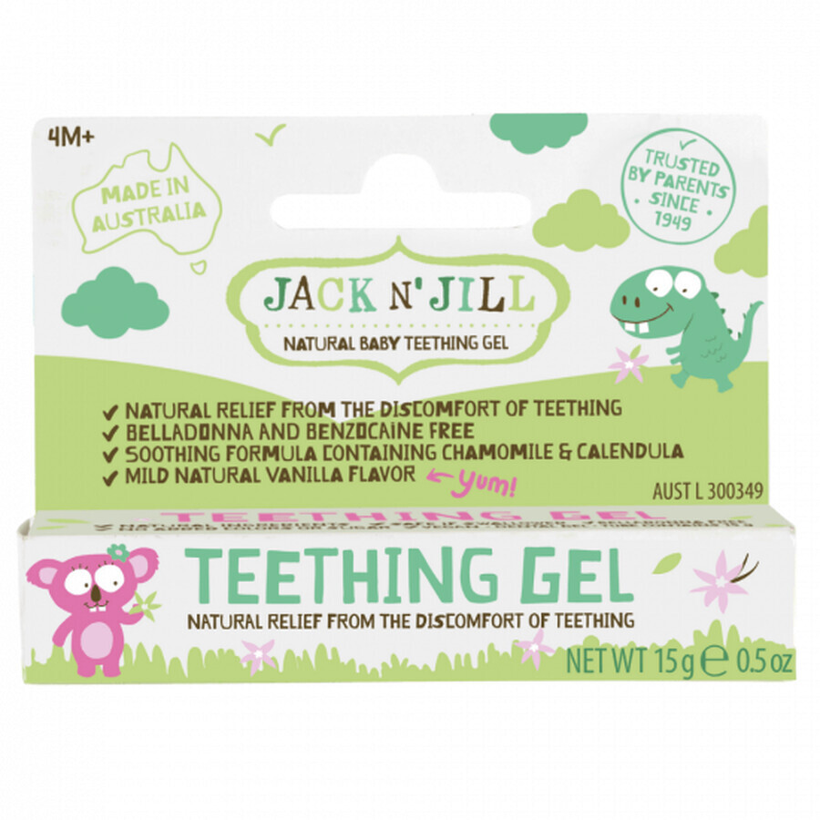 Natural soothing gel for baby rashes, 15 g, Jack N Jill